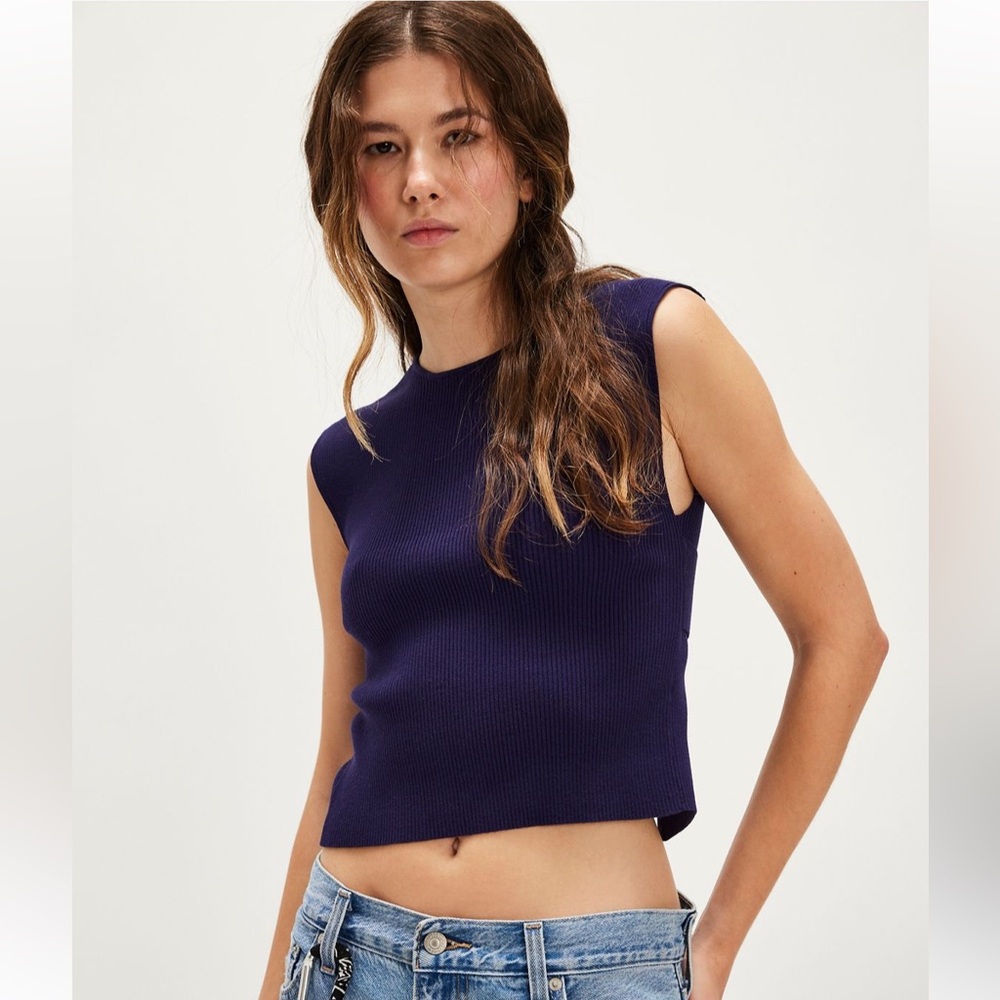 Free People Back-to-Back Tee in Celestial Indigo